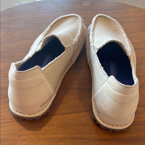 NWOT Birkenstock Utti Textile Light Tan Slip-On Loafers 42 - Picture 6 of 6